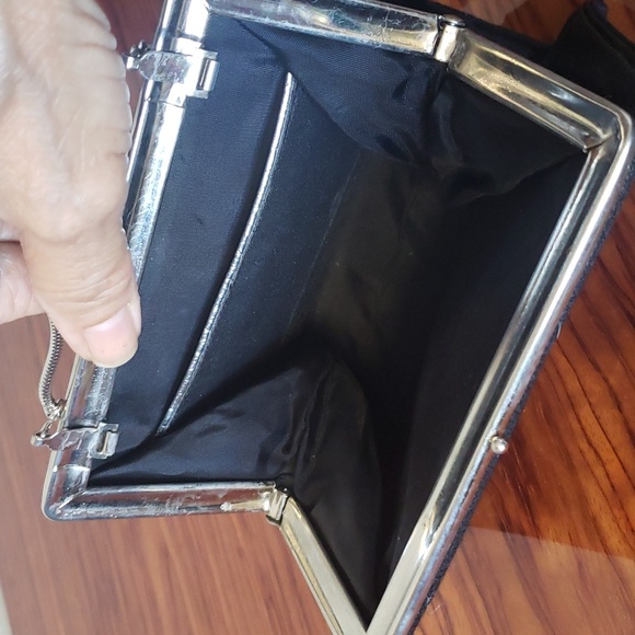 Evening/ Party Black Mini Handbag. - Picture 8 of 14